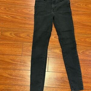 Women's Forever 21 Black High Waist Skinny Jeans 27